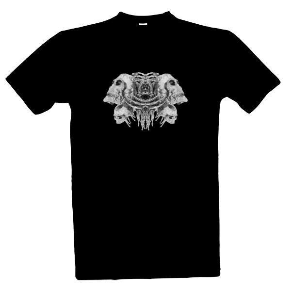 Tričko s potiskem Triko černé - Skulls